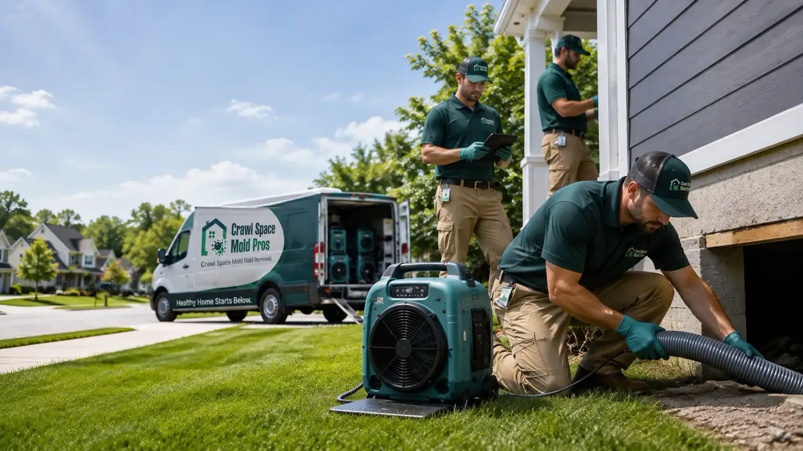 Crawl Space Mold Removal in Columbus, PA